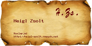 Heigl Zsolt névjegykártya